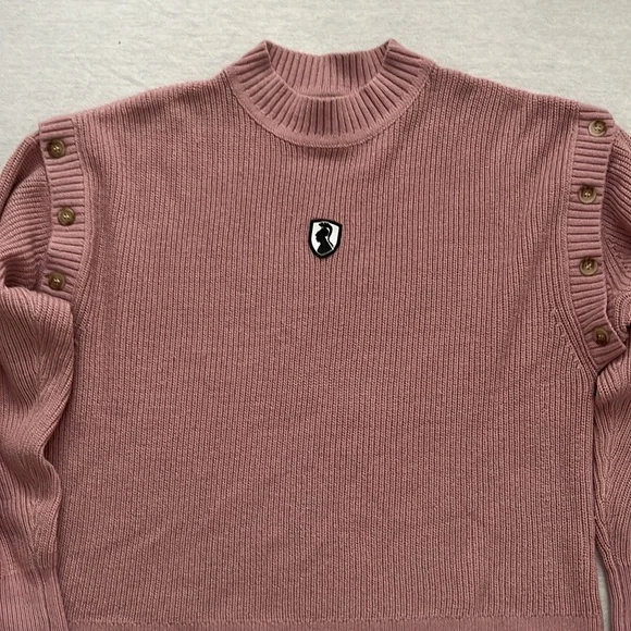 Vivienne Hu VHNY Convertible, Knit, Long Sleeve, Vest, Mauve, Sweater, OS - Picture 3 of 13